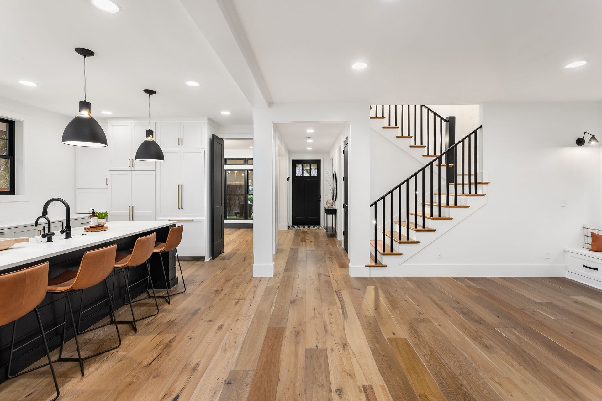 Modern open concept home interior